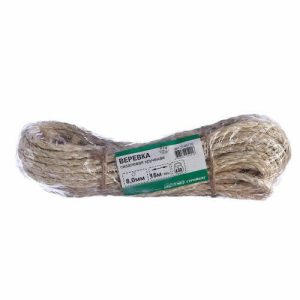 Верёвка сизалевая кручёная 8 мм (15 м)