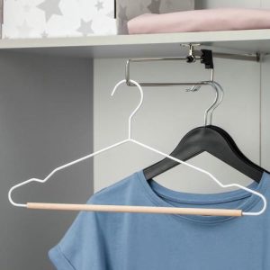 Вешалка для одежды SAVANNA Wood, 41,5x22,5x1 см, цвет белый