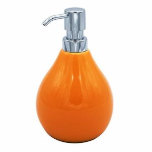 Дозатор для жидкого мыла Belly, цвет оранжевый, 440 мл