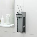 Диспенсер для жидкого мыла локтевой, 1000 мл цвет серый