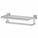Полка для полотенец со штангой, ширина 50 см, хром