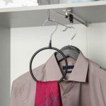 Вешалка для галстуков и шарфов Доляна, 13,5x23x0,7 см, антискользящее покрытие, цвет чёрный