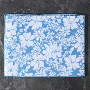 Коврик для сушки посуды Доляна «Цветы», 30x40 см, микрофибра