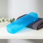 Футляр для зубной щётки и пасты, 21x6x3 см, цвет МИКС