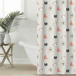 Штора для ванной Этель Котики 145 х 180 см, полиэстер