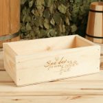 Ящик деревянный Spa day at home, 24.5x14x8 см, микс
