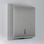 Диспенсер для бумажных полотенец «Практик», на 400 полотенец, нержавеющая сталь