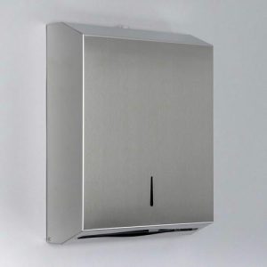 Диспенсер для бумажных полотенец «Практик», на 400 полотенец, нержавеющая сталь