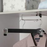 Вешалка для брюк и юбок с зажимами SAVANNA, сорт А, 34x1,2x12,5 см, тёмное дерево, лотос