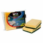 Губка целлюлозная, с фиброй, для посуды, 2 шт