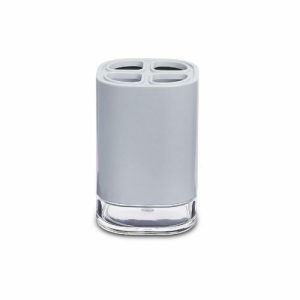 Стакан для зубной пасты Klar, пластик, цвет серый