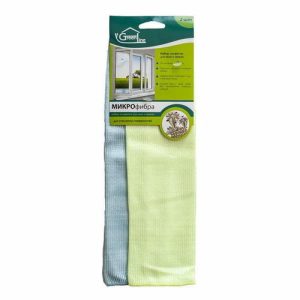 Салфетка для окон Soft Touch и зеркал набор 2 шт, 30х30 см МИКС