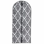 Чехол для одежды Доляна, 60x137 см, спанбонд, цвет бело-чёрный