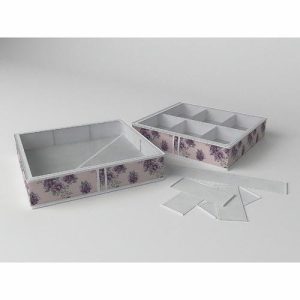 Короб для обуви на 6 ячеек «Шебби Нью», 56х52х12 см