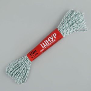 Шнур высокопрочный, d=2 мм, 10 м, цвет МИКС