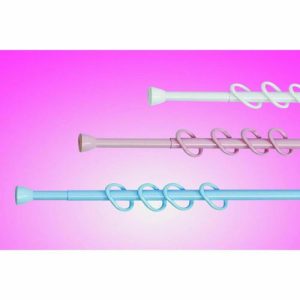 Карниз с кольцами, 115 - 220 см, цвет бежевый