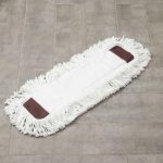 Насадка для плоской швабры 57x15 см,микрофибра, длинный ворс, цвет белый