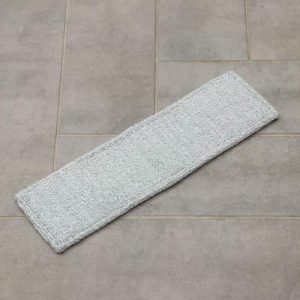 Насадка для плоской швабры 41x12 см, микрофибра, цвет серый