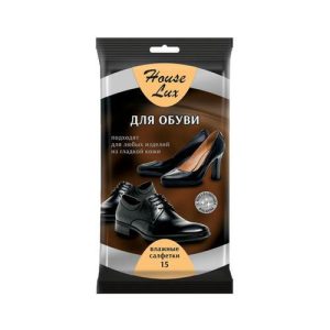 Влажные салфетки House Lux, для обуви, 15 шт
