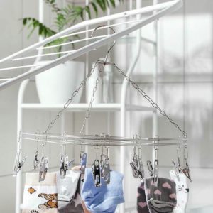 Сушилка для белья подвесная Доляна «Стиль», 31x31 см, 15 прищепок