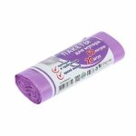 Мешки для мусора 60 л, ПНД, толщина 10 мкм, 20 шт, цвет сиреневый