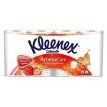 Туалетная бумага Kleenex Aroma Care «Сочная клубника», 3 слоя, 8 рулона