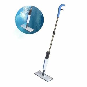 Швабра для мытья пола Pioneer с распылителем, 230 мл, 122 см, цвет белый-голубой