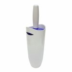 Ёрш с подставкой для унитаза, цвет бело-фиолетовый