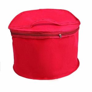 Тубус для головных уборов 33x33x20 см, цвет бордовый