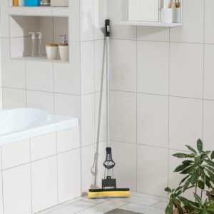 Швабра для мытья пола Доляна, PVA с роликовым отжимом, ручка 120 см, насадка 27 см, цвет микс