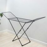 Сушилка для белья напольная складная18х109смх54 см антикоррозийное покрытие чёрное