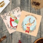 Набор салфеток Доляна Merry Christmas mom 20х20 см-2 шт, микрофибра