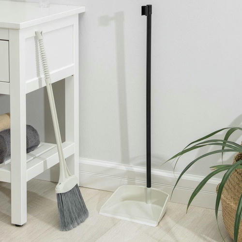 Веник с совком «Ленивка», 19,5x25x90 см, цвет бежевый — изображение 2