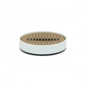 Мыльница Lenox, круглая, цвет белый с золотом