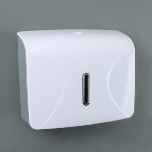 Диспенсер для бумажных полотенец в листах, пластик, цвет белый