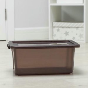 Контейнер для хранения с крышкой Porter, 14 л, 43,5x31,5x17,5 см, цвет грозовое небо