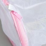 Мешок для стирки белья с диском Доляна, 15x15x19 см, мелкая сетка, цвет белый