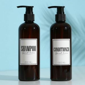 Дозатор для шампуня и кондиционера Sweet home, 300 мл., набор 2 шт