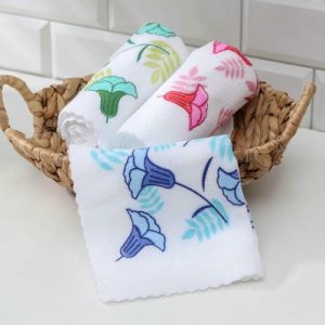 Салфетка для уборки Доляна «Колокольчики», 30x70 см, микрофибра, цвет МИКС