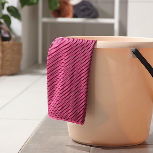 Тряпка для мытья пола Доляна «Сетка», 30x74 см, микрофибра, цвет МИКС