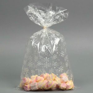 Пакет подарочный пропиленовый «С НГ», 24 х 39 см