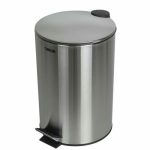Мусорное ведро с педалью ORION 12 л, цвет хром матовый