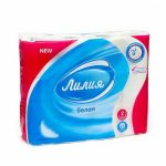 Туалетная бумага Лилия, 2 слоя, 12 рулонов