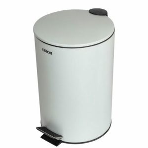 Мусорное ведро с педалью ORION 12 л, цвет белый матовый