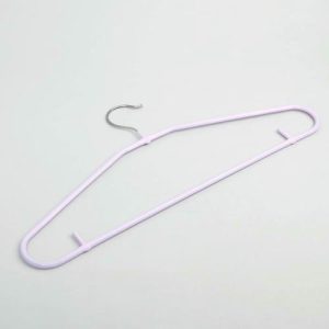 Вешалка-плечики для одежды Доляна, размер 44-46, антискользящее покрытие, цвет сиреневый