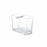 Стакан для зубной пасты и щётки Biga, пластик, прозрачный