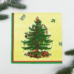 Салфетки бумажные «Ёлочка с подарками», набор 20 шт