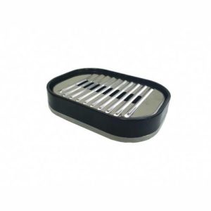 Мыльница Lenox, овальная, 13х3 см, пластик, цвет тёмно-синий