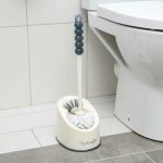 Ёрш для унитаза с подставкой Accoona, 17,5x13,5x44 см, цвет белый