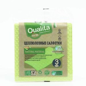 Салфетки влаговпитывающие Qualita Eco life 3 шт